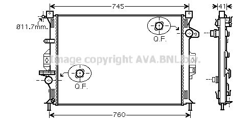 AVA QUALITY COOLING radiatorius, variklio aušinimas FDA2424